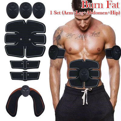 

One Set EMS Muscle Trainer Smart Bodybuilding Fitness Abs for Fat Burning Building Muscle Fast