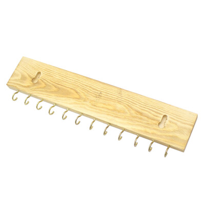 

Wooden Wall Mounted Organizer Display Jewelry Hook Holder For Necklace Earrings Ring Scarf Hangers Jewellery Rack
