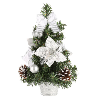 

Mini Christmas Tree Flower Table Decor Festival Party Ornaments Xmas Gift