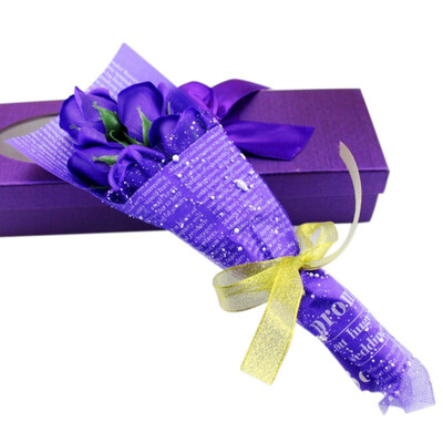 

5PC Valentines Day Roses Artificial Flower Storage Box Gift For Anniversary Gifts Flowers For Wedding Decoration