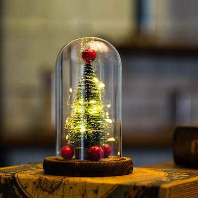 

〖Follure〗Copper Wire Lamp Microscopic Scene Home Decoration Ornaments Santa Claus Tree