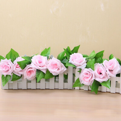 

Flower Vine Simulation Fake Flower Rattan Vine Attic Air Conditioning Water Pipe Decoration Green Leaf Rattan Decoration