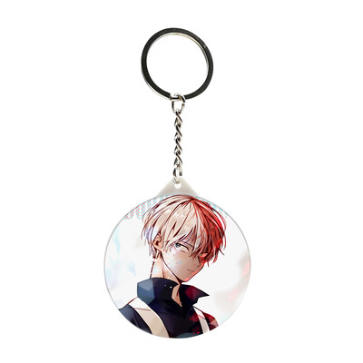 

Fat Bear Anime My Hero Academia Keychain Figure Cartoon Key Chain Keyring With Mirror
