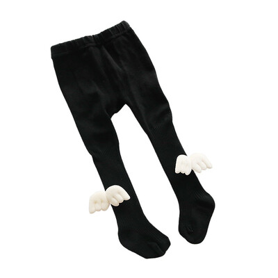 

Infant Baby Girl Stockings Newborn Knitted Cotton Warm Panty Pants Angel Lovely Wing Solid Color Children Pantyhose Baby Fashion