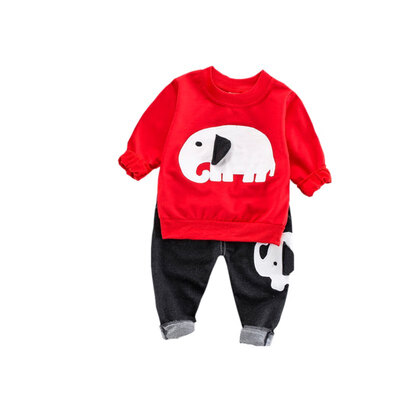 

Cotton Long Sleeve SweatshirtPants Suit Baby Boy Warm TopsTrousers Set Autumn New Baby Clothes Set Toddler Boy Pullovers 1-4Y