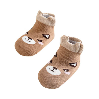 

0-18 Months Cotton Children Socks Baby Cartoon Rubber Anti Slip Floor Infant Socks