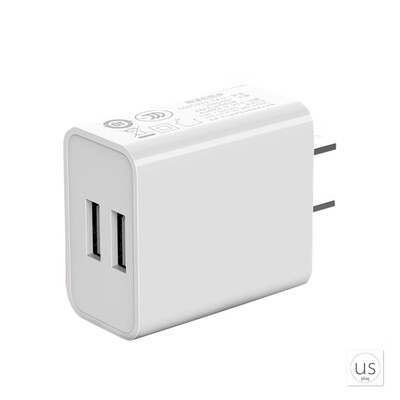 

Dual USB Port Wall Charger Dual USB Wall Charger Universal Power Adapter 5V 2A Charging Block Cube Replacement