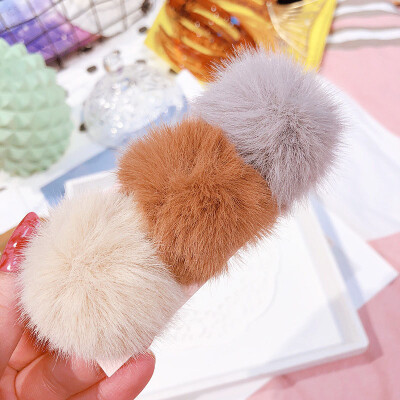 

Children Fashion Headwear Cute Hairpin Baby Girls Hair Clips Kids Pompon Barrettes