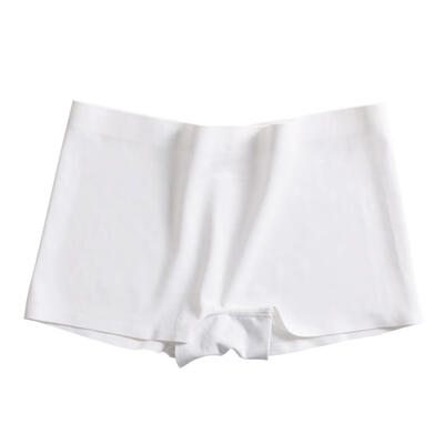 

Fitness Summer Shorts Women Ice silk seamless solid ladies one-piece sexy high waist fashion Black White Safe Underwear cotton