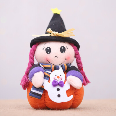 

Toponeto Halloween Doll Ghost Witch Decor Bar Pumpkin Atmosphere Decor Prop Toy