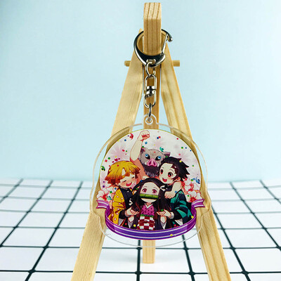 

CAR-TOBBY Anime Demon Kimetsu no Yaiba Keychain Key Ring Phone Pendant