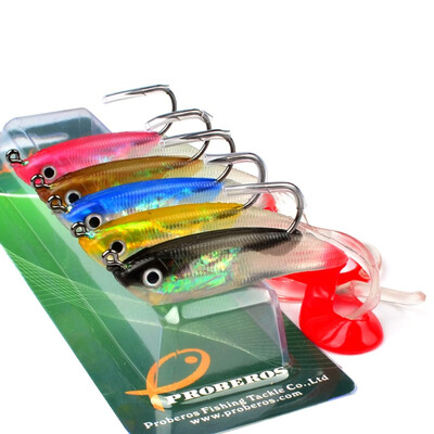 

5 Colors Soft Bait Fishing Lure 10cm-39" Fishing Bait 147g-052oz Fishing Tackle Package Lead Fish K5