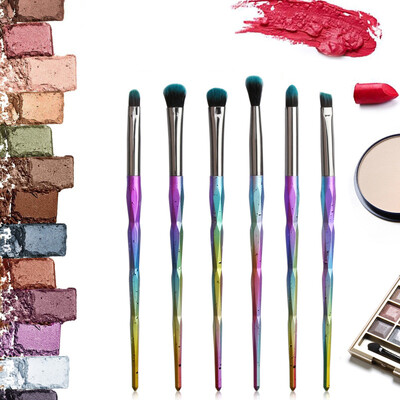 

Diamond Rainbow Make Up Brush Set Professional Eye Make Up Eyeliner Eyebrow Eyeshadow Brush Set Rose Gold Makeup Brushes New