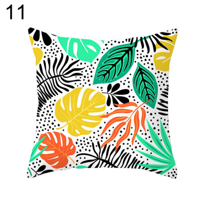 

Flamingo Leaf Pineapple Cactus Pillow Cover Cushion Case Home Car Sofa Bed Decor