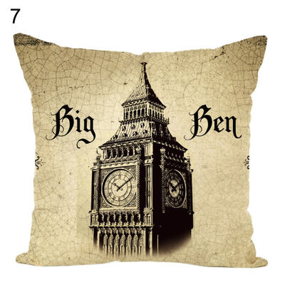 

Taj MahalBig BenTower Bridge Throw Pillow Case Cushion Cover Sofa Bed Decor