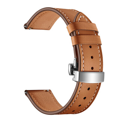 

〖Follure〗Butterfly buckle Leather Wrist Watch Strap Band For IWatch For Samsung Gear S3