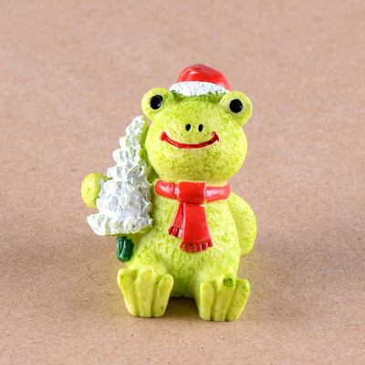 

Gobestart Resin Miniature Christmas Animals DIY Craft Accessory Home Garden Decoration