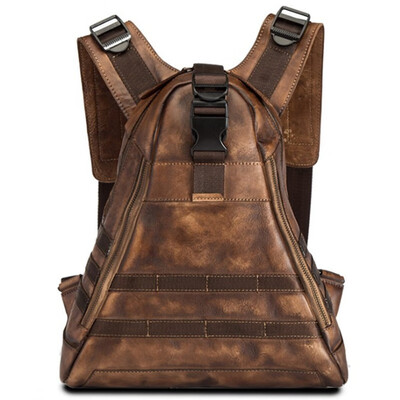 

Woman Large Travel Backpack Teenagers School Book Bags Cowhide Genuine Leather Male Leisure Bag Men Camouflage Laptop Backpacks