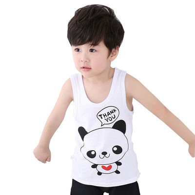 

Fashion Summer Baby Boys Girls Vest Casual Cartoon Sleeveless Children T-shirts Tops 2019 New Baby Boys Girls Clothes