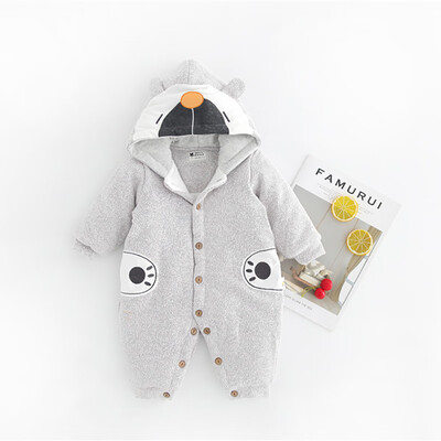 

Baby Infant Rompers Baby Boys Girls Long-Sleeved Rompers Winter Thicken Warm Cartoon Newborn Jumpsuit Baby Toddler Clothes