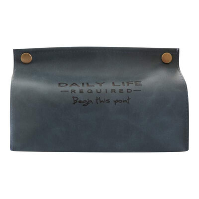 

Tissue Box Retro Simple Pu Leather Napkin Holder Home Living Room Tissue Dispenser