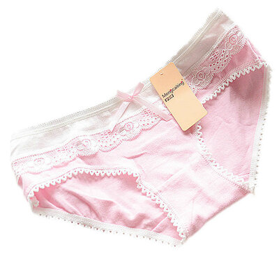 

Lovely Briefs Womens Multi-Color Cotton Soft Lace Bow-knot Underwear Briefs Knickers