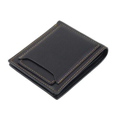 

Gentlemen Two Fold Ultra-thin Short Wallet Purse Men Smooth Soft PU Leather Multifunctional Coin Card Holder