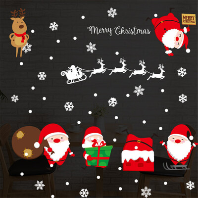 

Tailored 2019 Merry Christmas Household Room Wall Sticker Mural Decor Decal Removable
