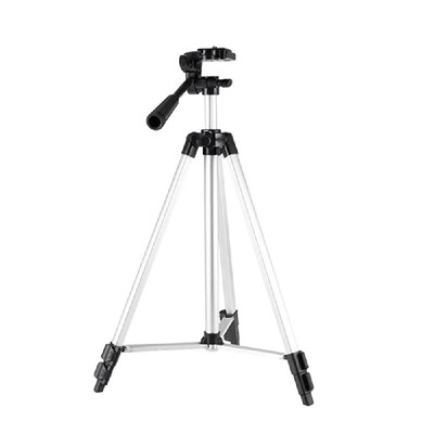 

JF-3110 28-65cm Aluminum Alloy Tripod Portable Lightweight Travel 3-sections Stand wPhone Holder 14" Screw Hole for Projector Sm