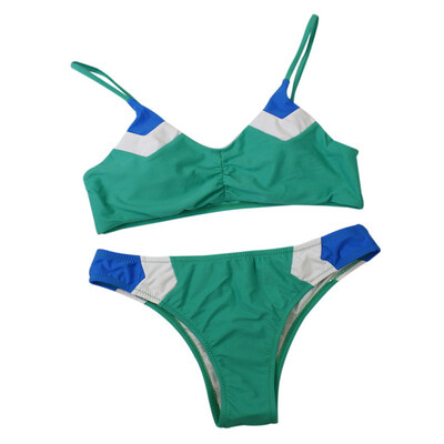 

Summer Women Solid Bikini Set Push-up UnPadded Bra Triangle Bather Suit Swimwear Women Swimsuit Biquini 2019 New