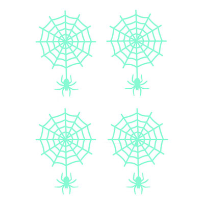 

Halloween Party Theme Wall Stickers Environmentally Friendly Spider Web Decals Glowing Decors