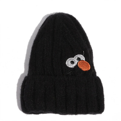 

Japanese cute cartoon wool hat women in autumn&winter fashion knitted hat hundred plus velvet warm hat man