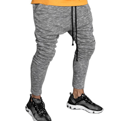 

2019 New Men Sport Casual Long Pants Drawstring Trousers Hip Hop Sweatpants