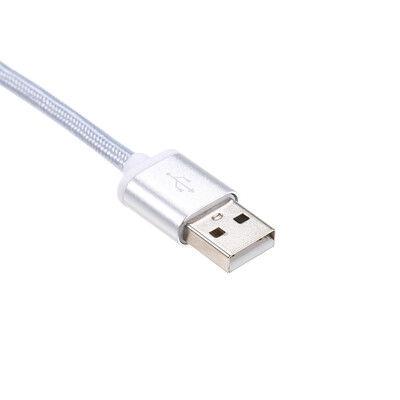 

2-in-1 USB 20 Male to Type-CMicro USB Nylon Braided Charge Cable For Huawei Samsung HTC Xiaomi etc 1m Gold