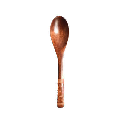 

Delicate Wooden Spoon Tableware Spoon Vintage Style Soup Spoon Natural Wooden Large Rice Spoon