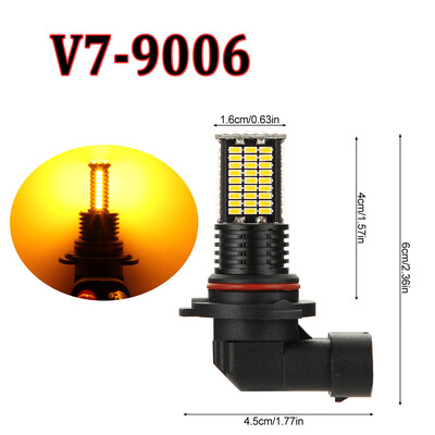 

2pcs LED Fog Bulbs Aluminum Driving Lamp Set For BMW Ford Toyota Honda Exterior