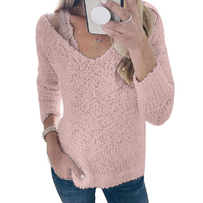 

Tailored Women Fashion Casual V-Neck Long Sleeve T-Shirt Tops Blouse
