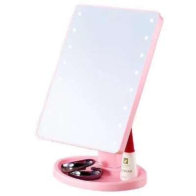 

16L-EDs Makeup Mirror 1x 10x Magnification Screen Switch Brightness Adjustable