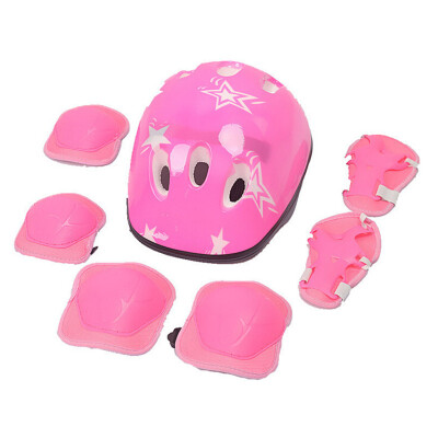 

6pcs or 7pcs childrens skating protective gear with three colors outdoor sports protection Roller skating protective gear set