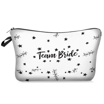 

Team Bride Make Up Bag Bridesmaid Squad Night Party Bride Wedding Make Up Bag