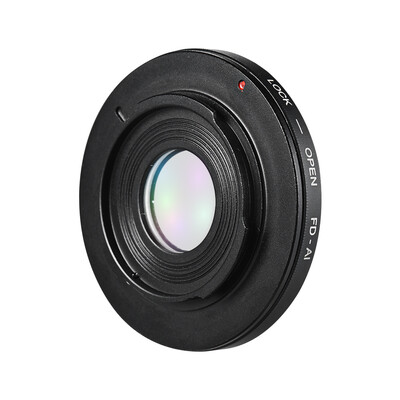 

FD-AI Lens Mount Adapter Camera Lens Adapter Ring with Optical Correction Lens Focus Infinity for Canon FD Mount Lens for Nikon AI