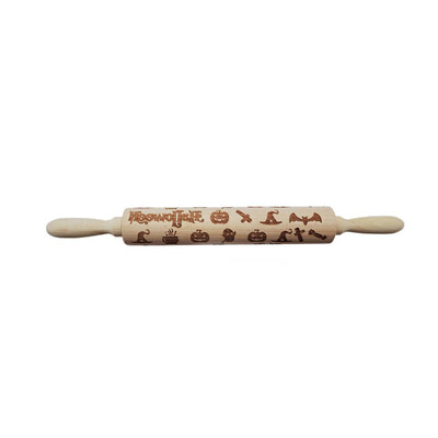 

Embossing Rolling Pins Wooden Laser Engraved Carved Decorative Rolling Pin For DIY Cookies Noodle Biscuit Cake Fondant