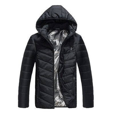 

Autumn&Winter USB Digital Charging&Heating Mens Jacket Polyester Fiber Hooded Warm Motorcycle Riding Skiing Snow Coats