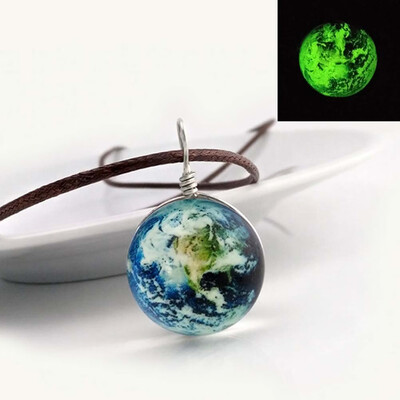 

Glas Edelstein Halskette Harajuku Star Sternenhimmel leuchtenden Schmuck neue