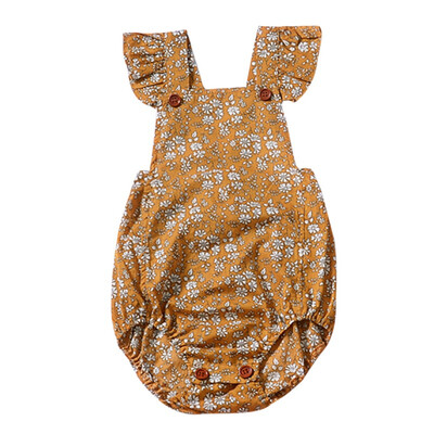 

Summer Flower Baby Girls Clothing Newborn Baby Girl Floral Rompers Sleeveless Jumpsuit Playsuit Summer Baby Girls Clothes