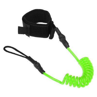 

4 Feet Ankle Leash Surfing Elastic Coiled Stand UP Paddle Board Leg Rope Surfboard Ankle Leash