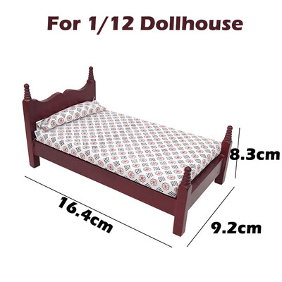 

Siaonvr Mini Dollhouse Furniture Bed Set Miniature Living Room Kids Pretend Play Toy