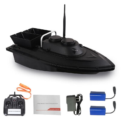 

D11 RC Boat Fish Finder Fishing Bait Boat 15kg Loading 500m Remote Control Fixed Speed 2 Battery 2 Motors 2 Bait Bin 2 LED Light