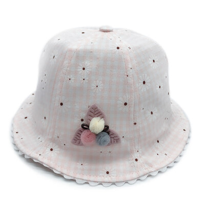 

Baby Girl cap Sun Hats Fisherman Cap Cotton boy hats Bowknot Children Infant Bebes Kids Spring Summer