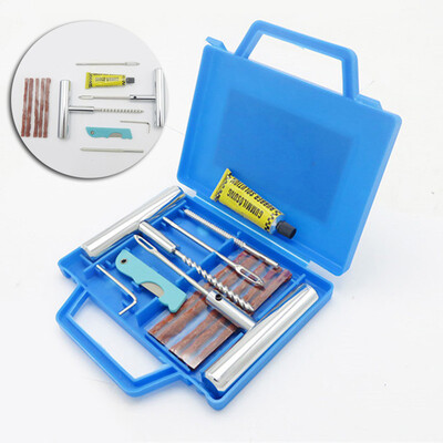 

Car Van Motorcycle Bike Emergency Heavy Duty Tire Puncture Tyre Repair Kit Box